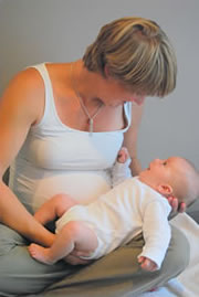 foto osteopathie met baby's